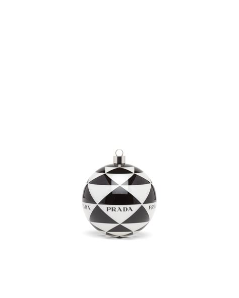 prada tannenbaumkugeln|White/black Glass Christmas Ornament Set .